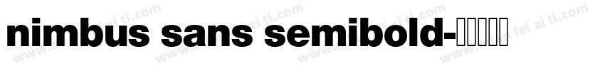 nimbus sans semibold字体转换
